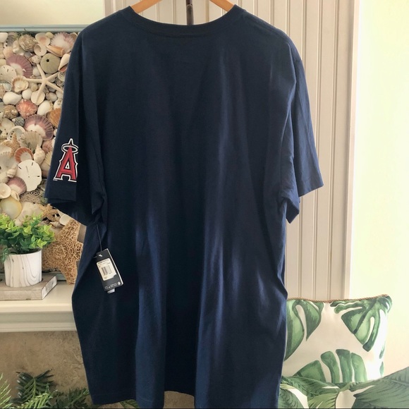 🌴⚾️ NWT Nike California Angels Baseball XXL HALOS Navy Blue T-Shirt - Picture 4 of 7